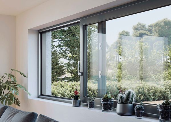 Fensterfront modernes Wohnhaus